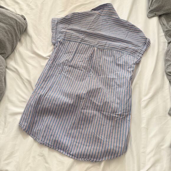 Zara Striped Button-Up Shirt - Picture 5 of 5